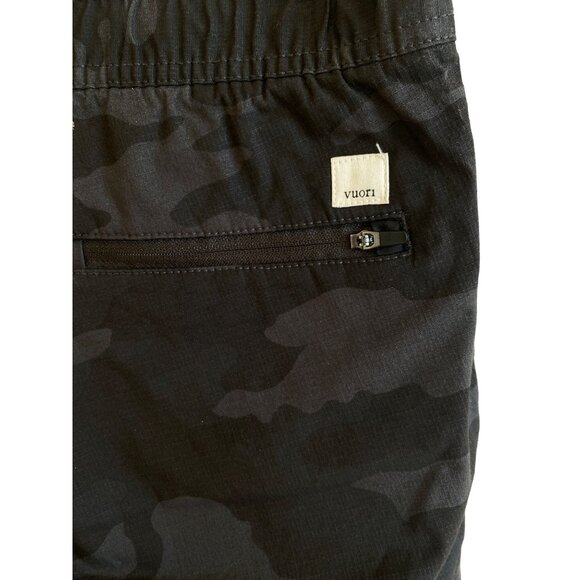Vuori Pants Women S Ripstop Organic Cotton Stretch Pockets Gray Charcoal Camo H - Picture 4 of 9